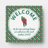 Plaque Photo DOMINICA FLAG Christian Welcome (Devant)