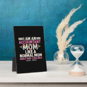 Plaque Photo Don comptable | Je Suis Une Mère Comptable (Côté)