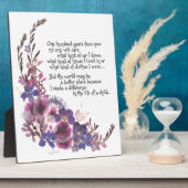 Plaque Photo Don d'appréciation de l'enseignant (Côté)