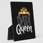 Plaque Photo Don de scientifique | Fier Data Queen (Côté)