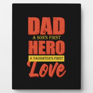 Plaque Photo Don Père Papa Héros Love