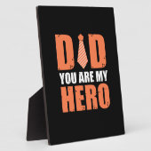 Plaque Photo Don Père | Papa Tu Es Mon Héros (Côté)