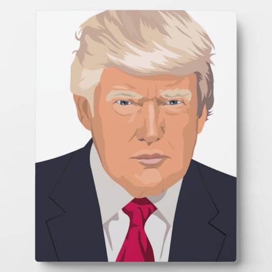PLAQUE PHOTO DONALD TRUMP (Devant)