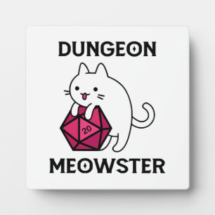 Plaque Photo Donjon Meowster Chat Drôle