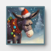 Plaque Photo Donkey de Noël 2 (Devant)