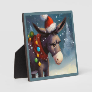 Plaque Photo Donkey de Noël 2