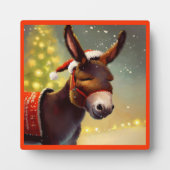 Plaque Photo Donkey de Noël 4 (Devant)