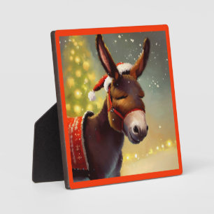 Plaque Photo Donkey de Noël 4
