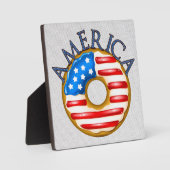 Plaque Photo Donut patriotique / Doughnut (Recto)