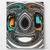 Plaque Photo Doodle ethnique africain Zebra texturé Art Imprime (Devant)