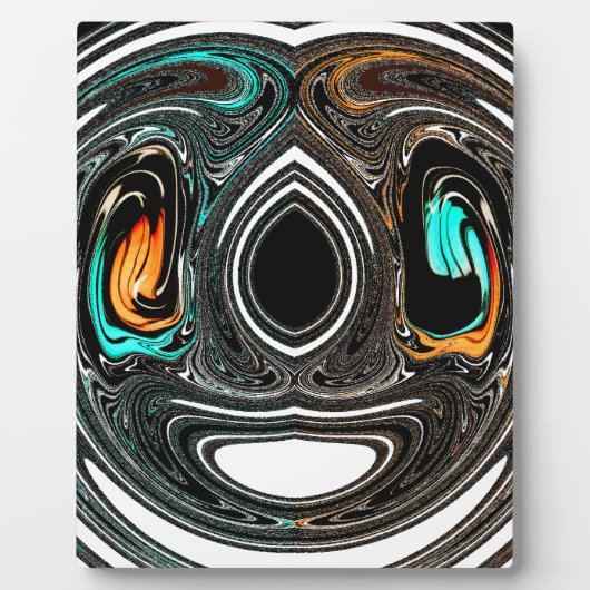 Plaque Photo Doodle ethnique africain Zebra texturé Art Imprime (Devant)