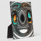 Plaque Photo Doodle ethnique africain Zebra texturé Art Imprime (Côté)