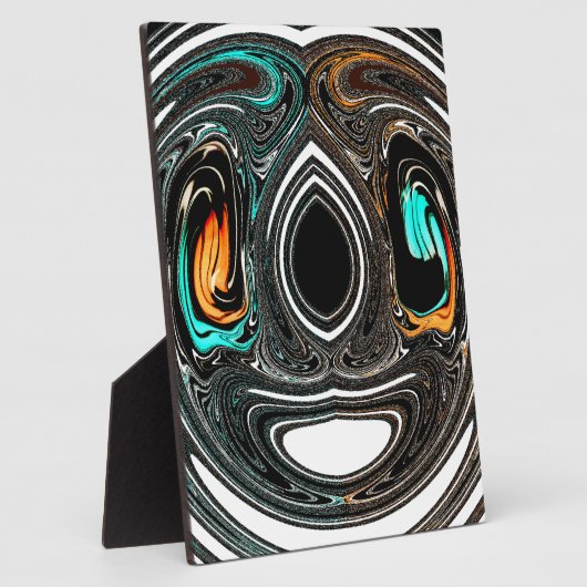 Plaque Photo Doodle ethnique africain Zebra texturé Art Imprime (Côté)