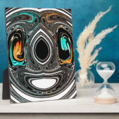 Plaque Photo Doodle ethnique africain Zebra texturé Art Imprime (Côté)