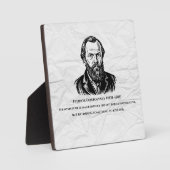 Plaque Photo Dostoevsky Quote (Recto)