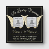 Plaque Photo Double mémorial (Devant)