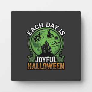 Plaque Photo Double Toil Trouble Sorcière Citrouille Halloween
