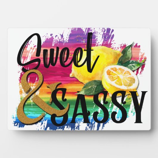 Plaque Photo Douce & Sassy (Devant)