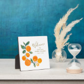 Plaque Photo Douceur de mariage rustique aux oranges aquarelles (Insitu)