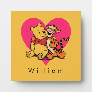 Plaque Photo Doux Winnie l'ourson et Tigger