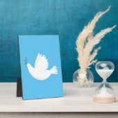 Plaque Photo Dove with olive branch (Côté)