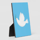 Plaque Photo Dove with olive branch (Côté)