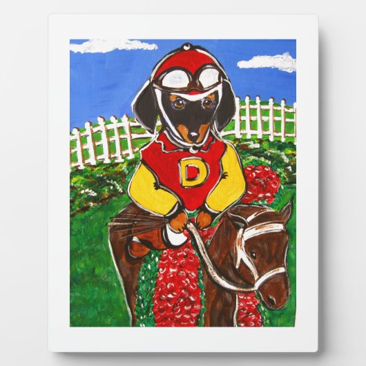 PLAQUE PHOTO DOXIE JOCKEY (Devant)