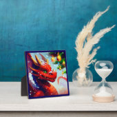 Plaque Photo Dragon de Noël 2 (Insitu)