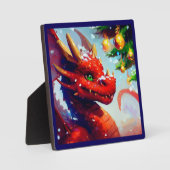 Plaque Photo Dragon de Noël 2 (Recto)
