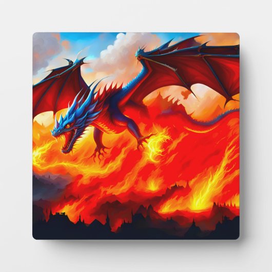 Plaque Photo Dragon fire (Devant)