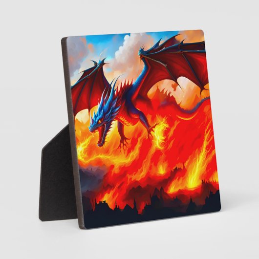 Plaque Photo Dragon fire (Recto)