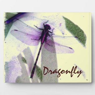 Plaque Photo Dragonfly Abstrait Art
