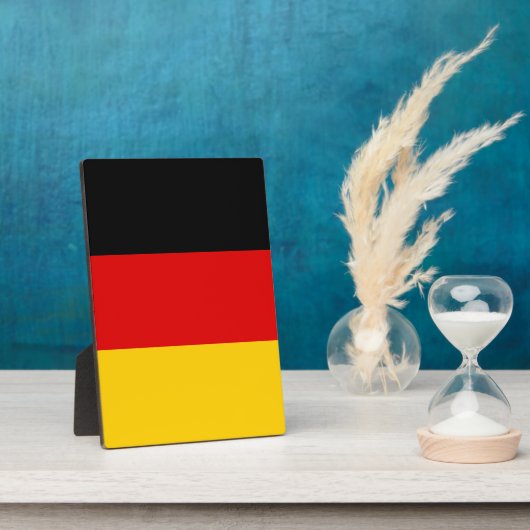 Plaque Photo Drapeau allemand (Côté)