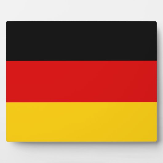 Plaque Photo Drapeau allemand (Devant)