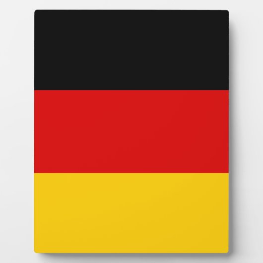 Plaque Photo Drapeau allemand (Devant)