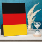 Plaque Photo Drapeau allemand (Côté)
