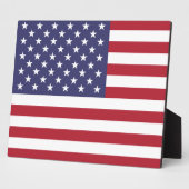 Plaque Photo Drapeau américain (Côté)