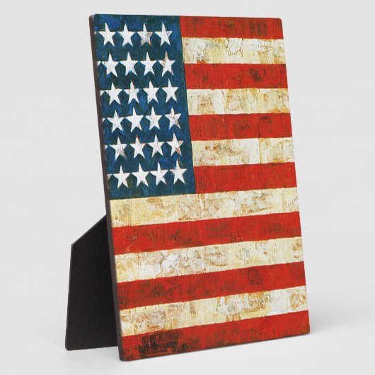 Plaque Photo Drapeau américain (Côté)