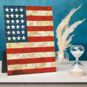 Plaque Photo Drapeau américain (Côté)