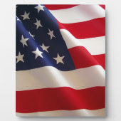 Plaque Photo Drapeau américain (Devant)