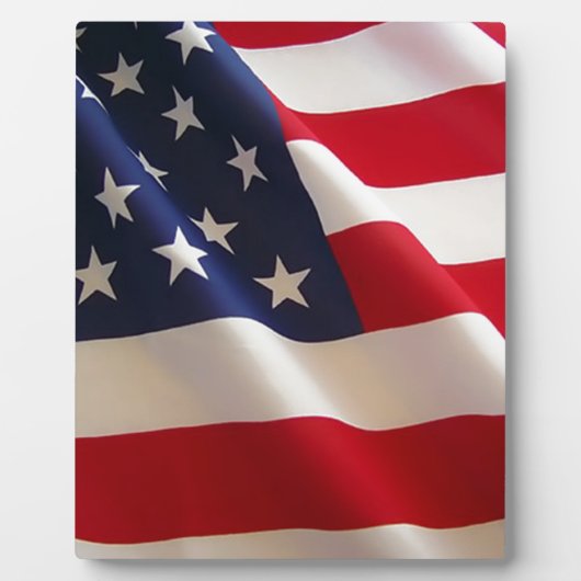 Plaque Photo Drapeau américain (Devant)
