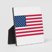 Plaque Photo Drapeau américain - États-Unis d'Amérique - Patrio (Recto)