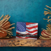 Plaque Photo Drapeau américain, évent (Côté)