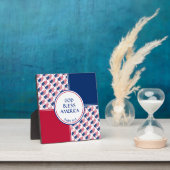 Plaque Photo Drapeau américain patriotique Écriture SAINT BÉNIT (Insitu)