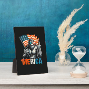 Plaque Photo Drapeau Américain Rock Bigfoot Merica