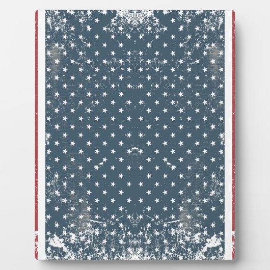 Plaque Photo drapeau américain vertical (Devant)