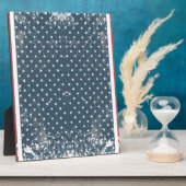 Plaque Photo drapeau américain vertical (Côté)