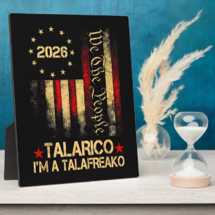 Plaque Photo Drapeau américain vintage 2026 Supporter politique