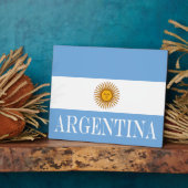Plaque Photo Drapeau argentin Bandera De Argentina (Côté)
