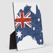 Plaque Photo drapeau australien (Côté)